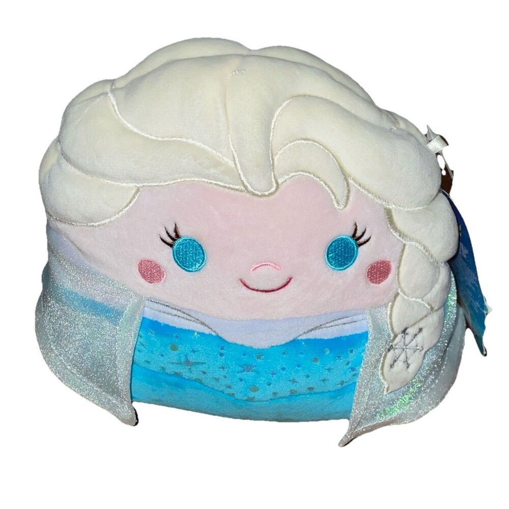 Squishmallows Disney Frozen Elsa 7" Plush Kellytoy Soft Stuffed Toy HTF